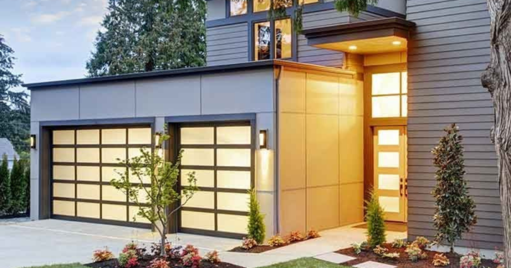 garage door glass window
