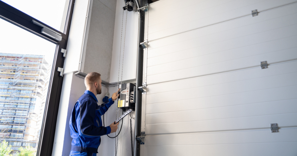 installing industrial garage door